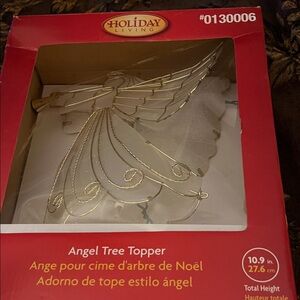 Holiday Living Gold Angel Tree Topper